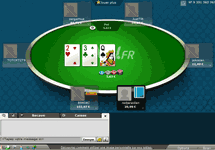 Table de jeux de poker sur PMU Poker